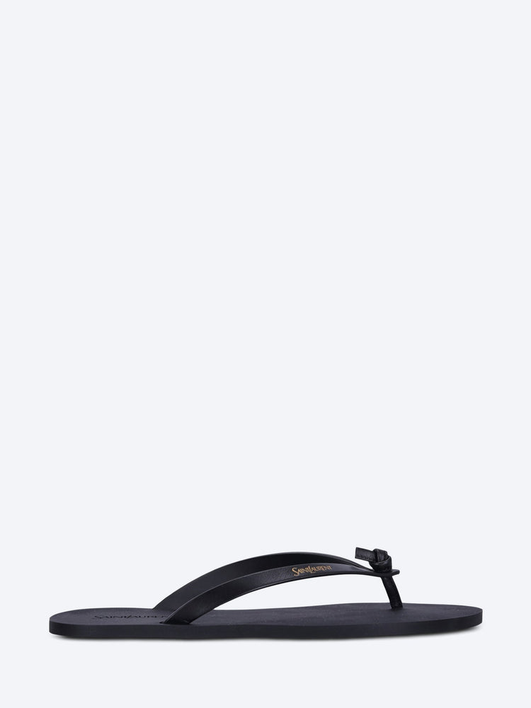 Pool smooth leather flip flops 1