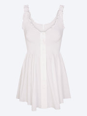 Mini-robe smockée en popeline ref: