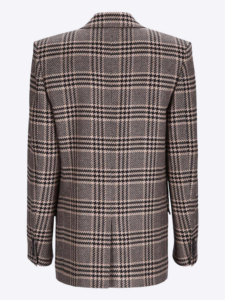 Prince of wales silk cashmere jacket 3