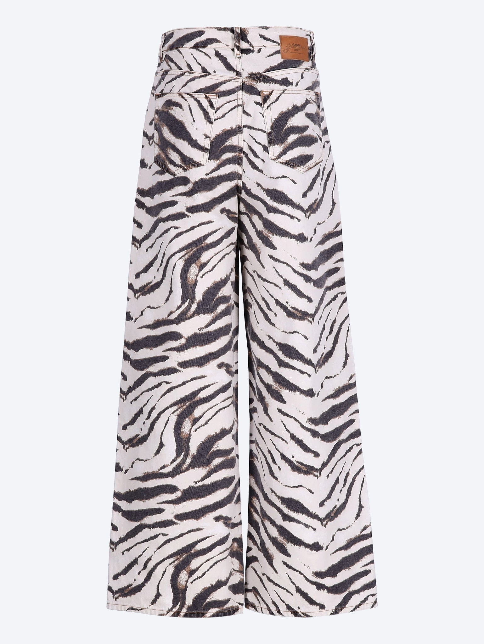 Print denim lari jeans 3