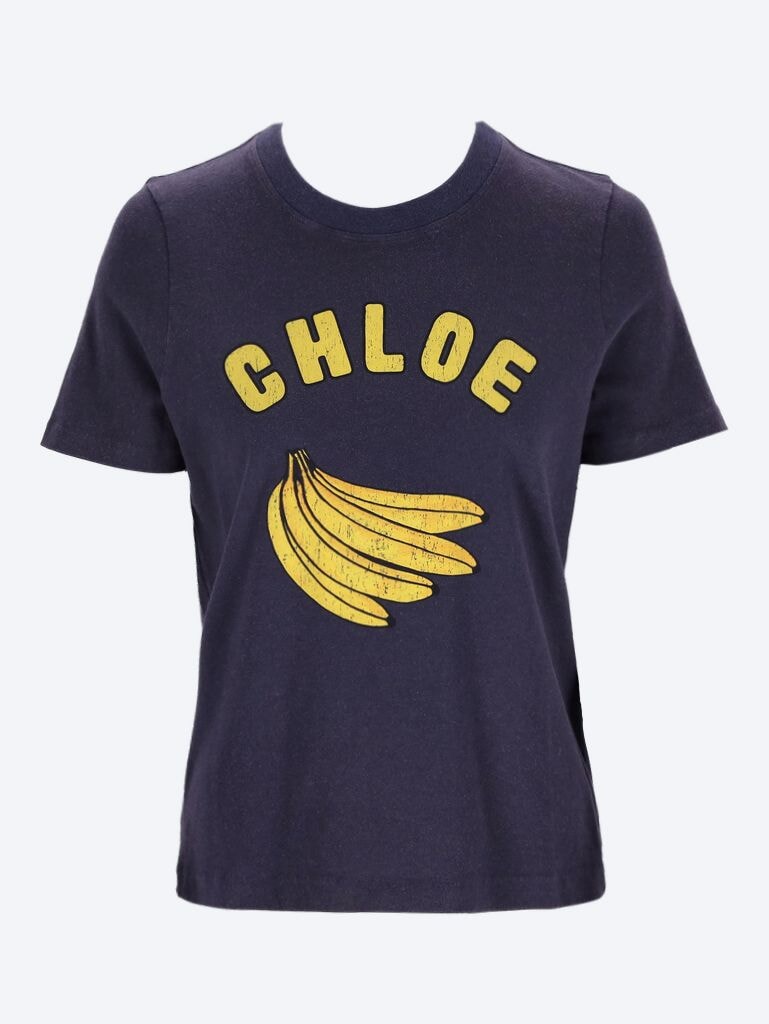 Printed banana t-shirt 1