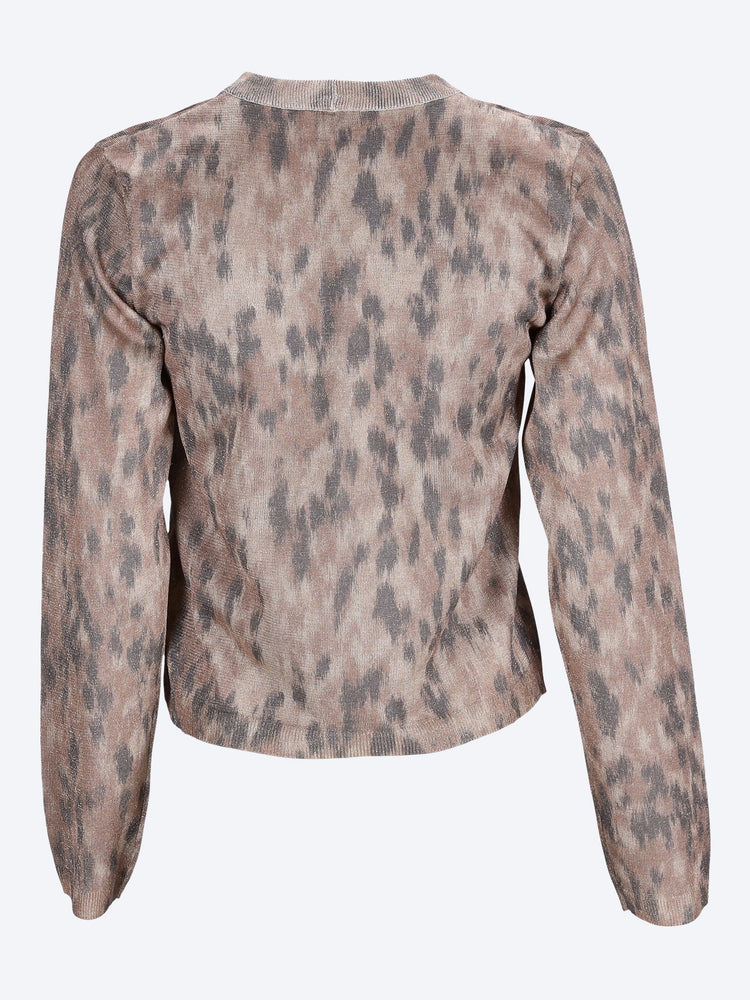 Bedruckter Metallic-Cardigan 3