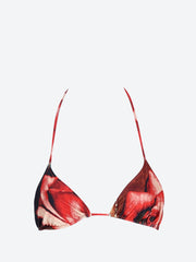 Printed roses bikini top ref: