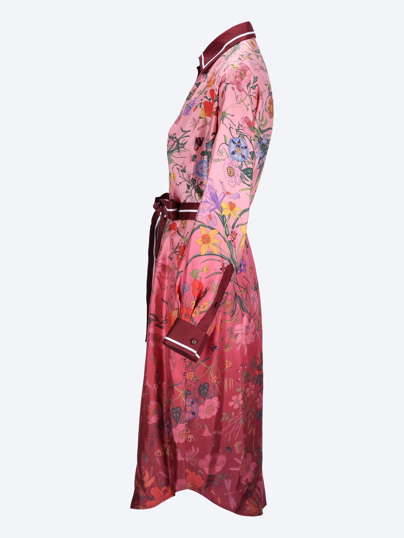 Printed silk twill shirt dress 2