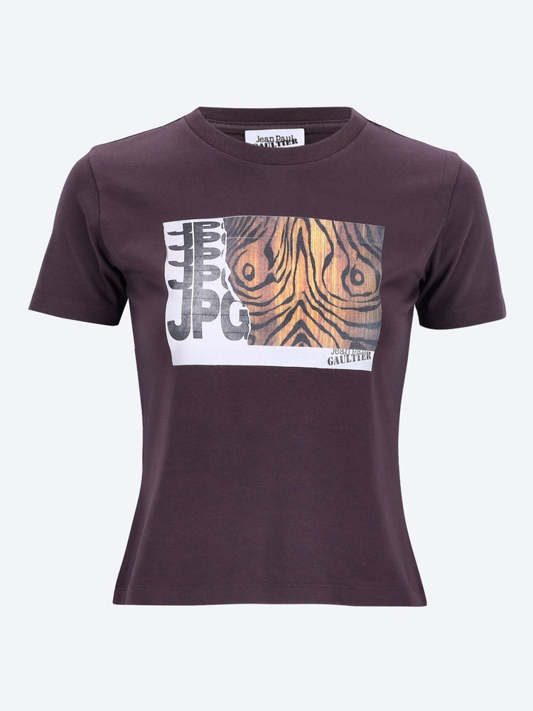 JEAN PAUL GAULTIER WOMEN-CLOTHING T-SHIRTS Printed wood babby t shirt