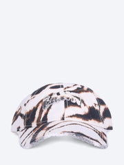 Printed zebra washed cotton canvas cap ref: