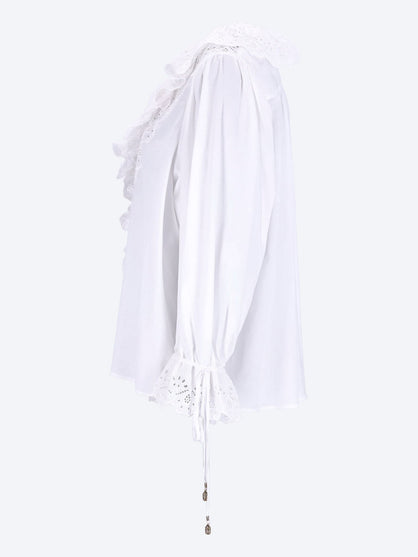 Puff sleeve v-neck top