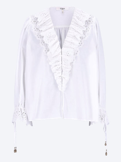 Puff sleeve v-neck top