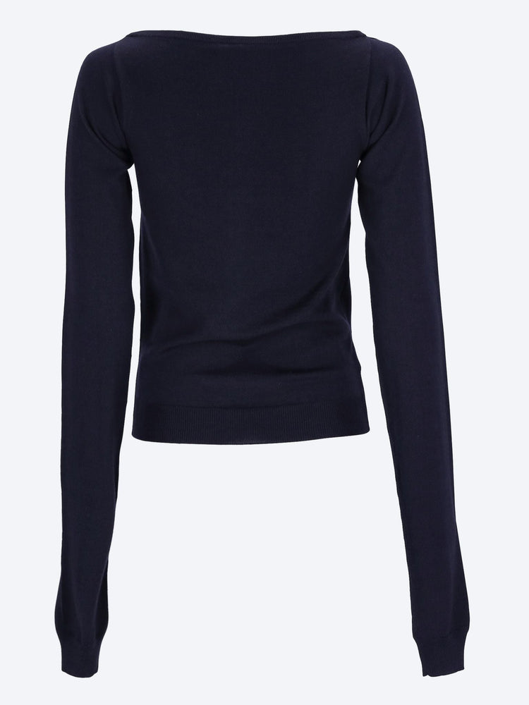 Wool boat-neck sweater 3