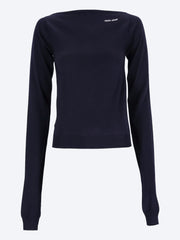 Wool boat-neck sweater ref: