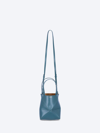 Puzzle Fold Tote Mini in Shiny Calfskin