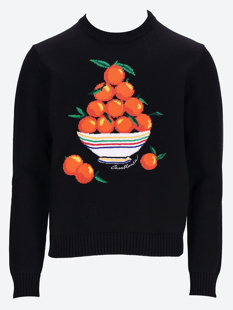 Pyramide d oranges intarsia sweater 1