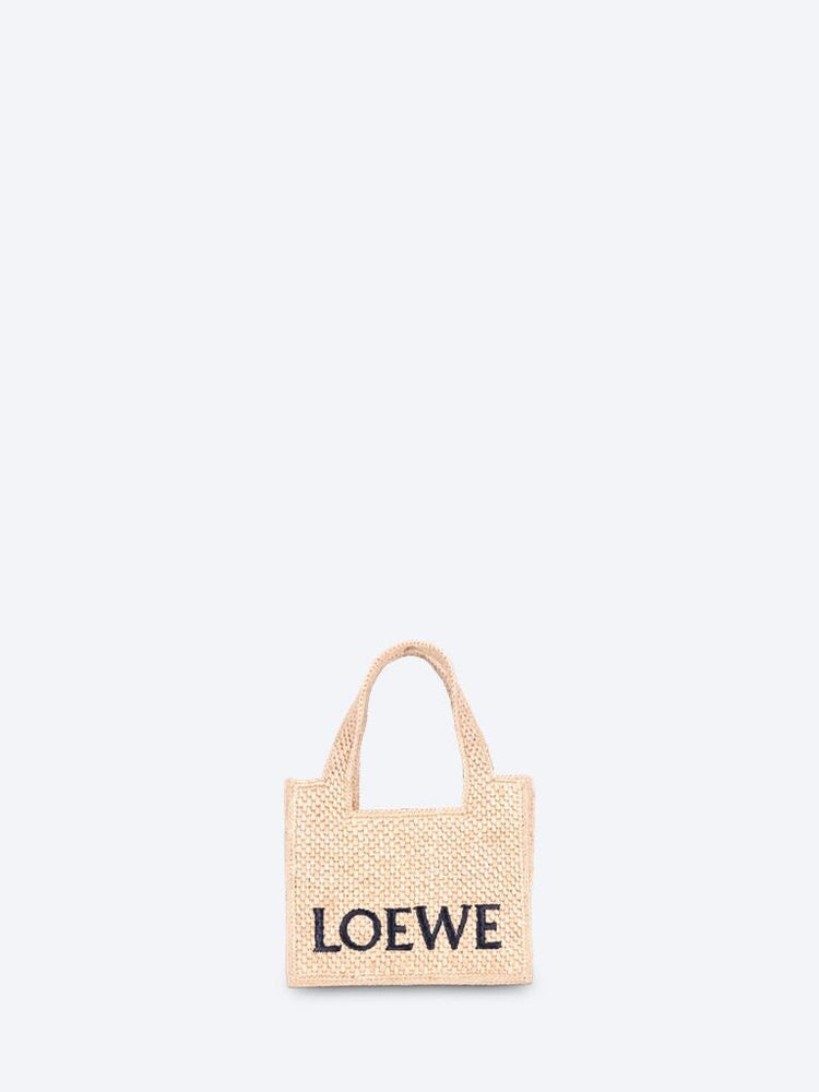 Mini-Loewe-Font-Tasche aus Bast 1