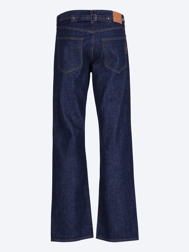 Jean droit en denim brut 3