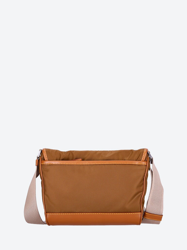 Re-Nylon and leather shoulder bag 4