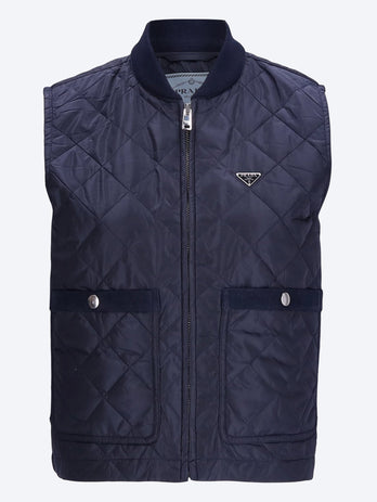 Re-nylon piuma sleeveless jacket