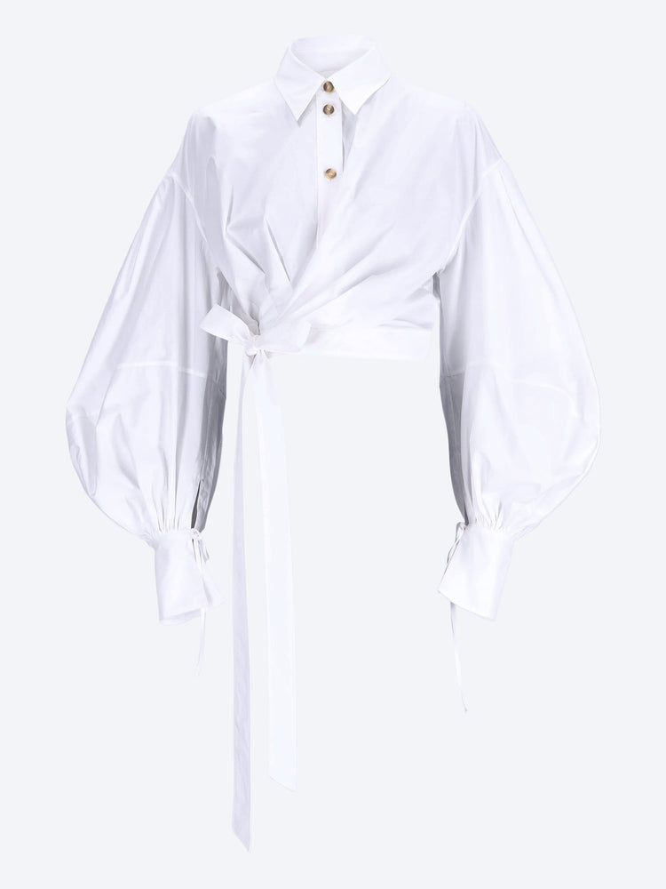 Rebellion poplin wrap blouse 1