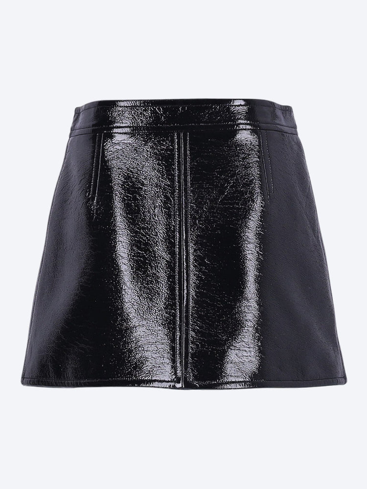COURREGES WOMEN-CLOTHING SKIRT Reedition vinyl mini skirt