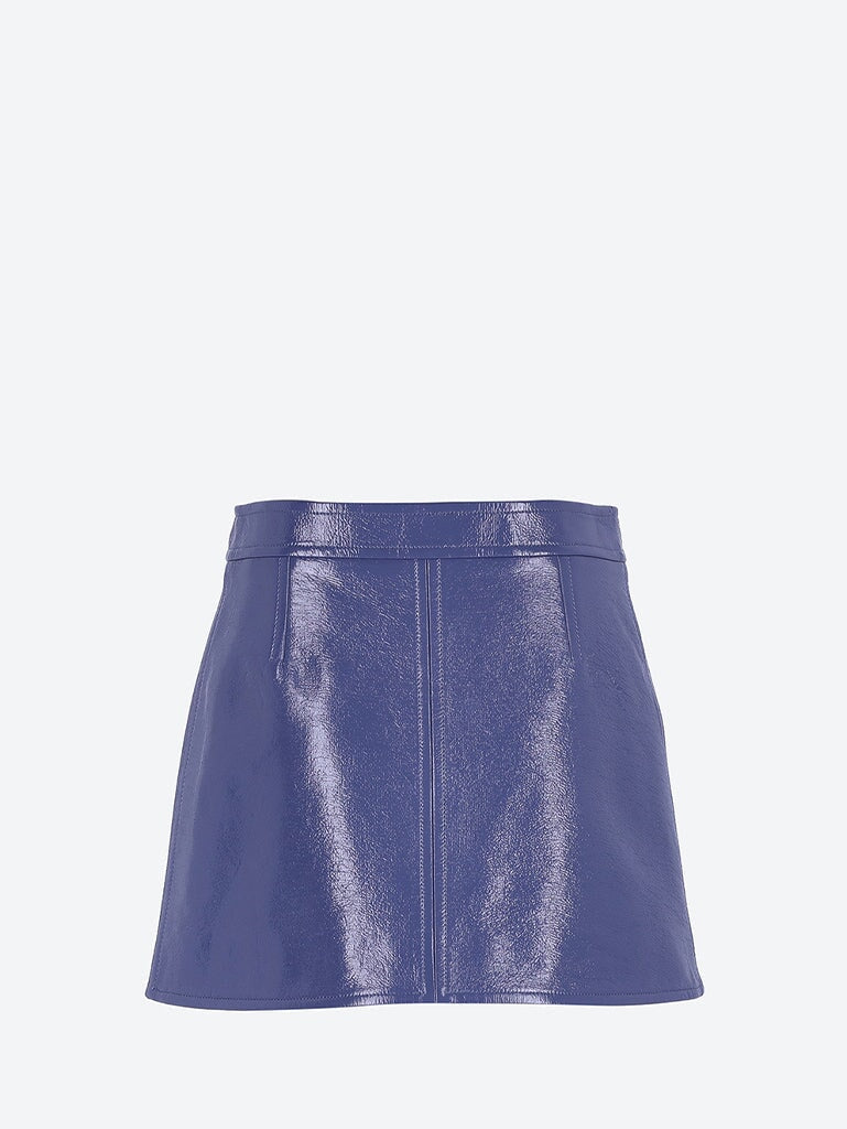 Reedition vinyl mini skirt 3