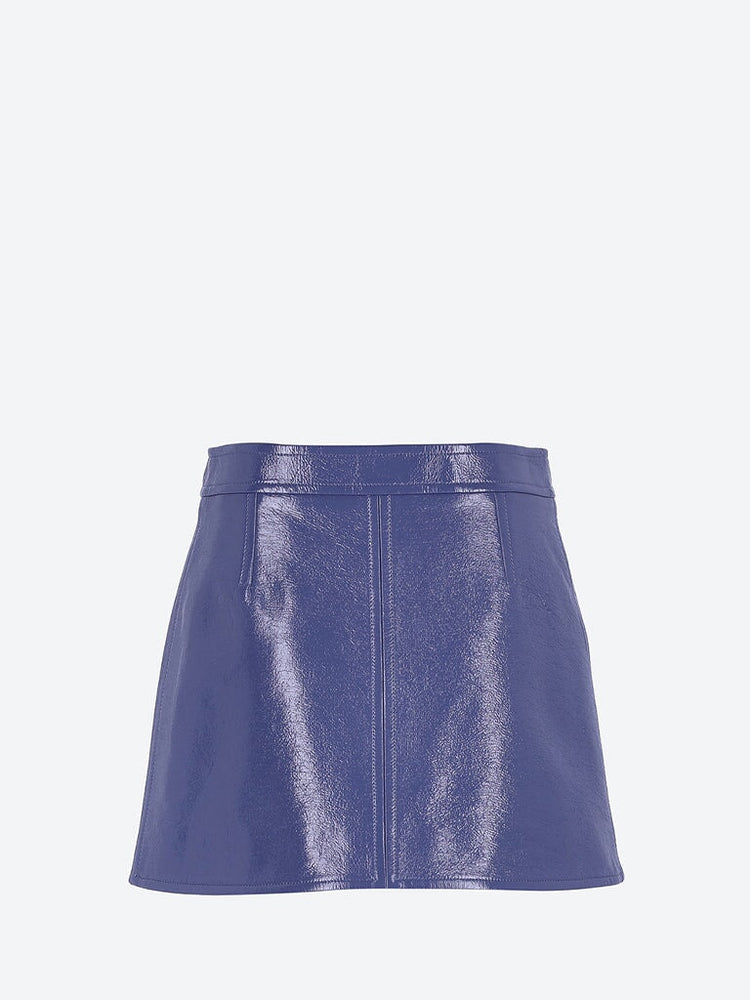 Reedition vinyl mini skirt 3