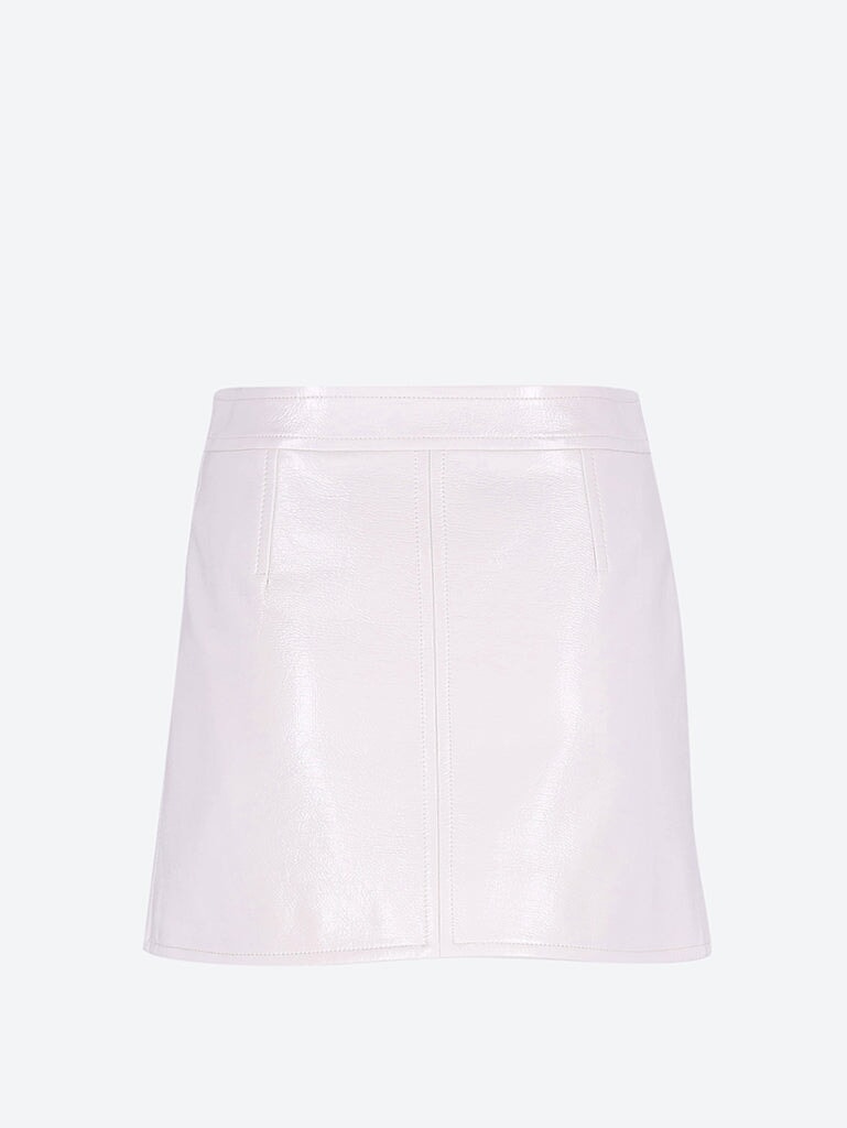 Reedition vinyl mini skirt 3