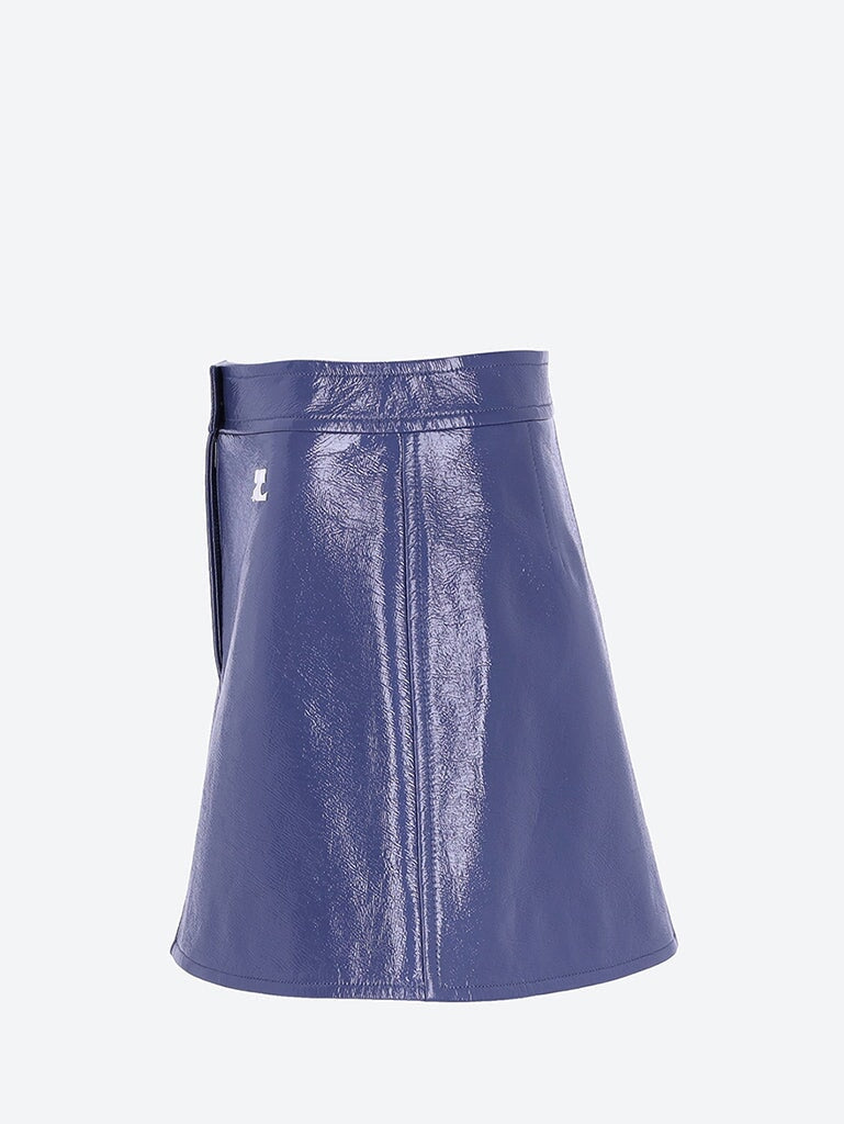 Reedition vinyl mini skirt 2