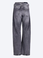 Relaxed fit belted jeans ref: