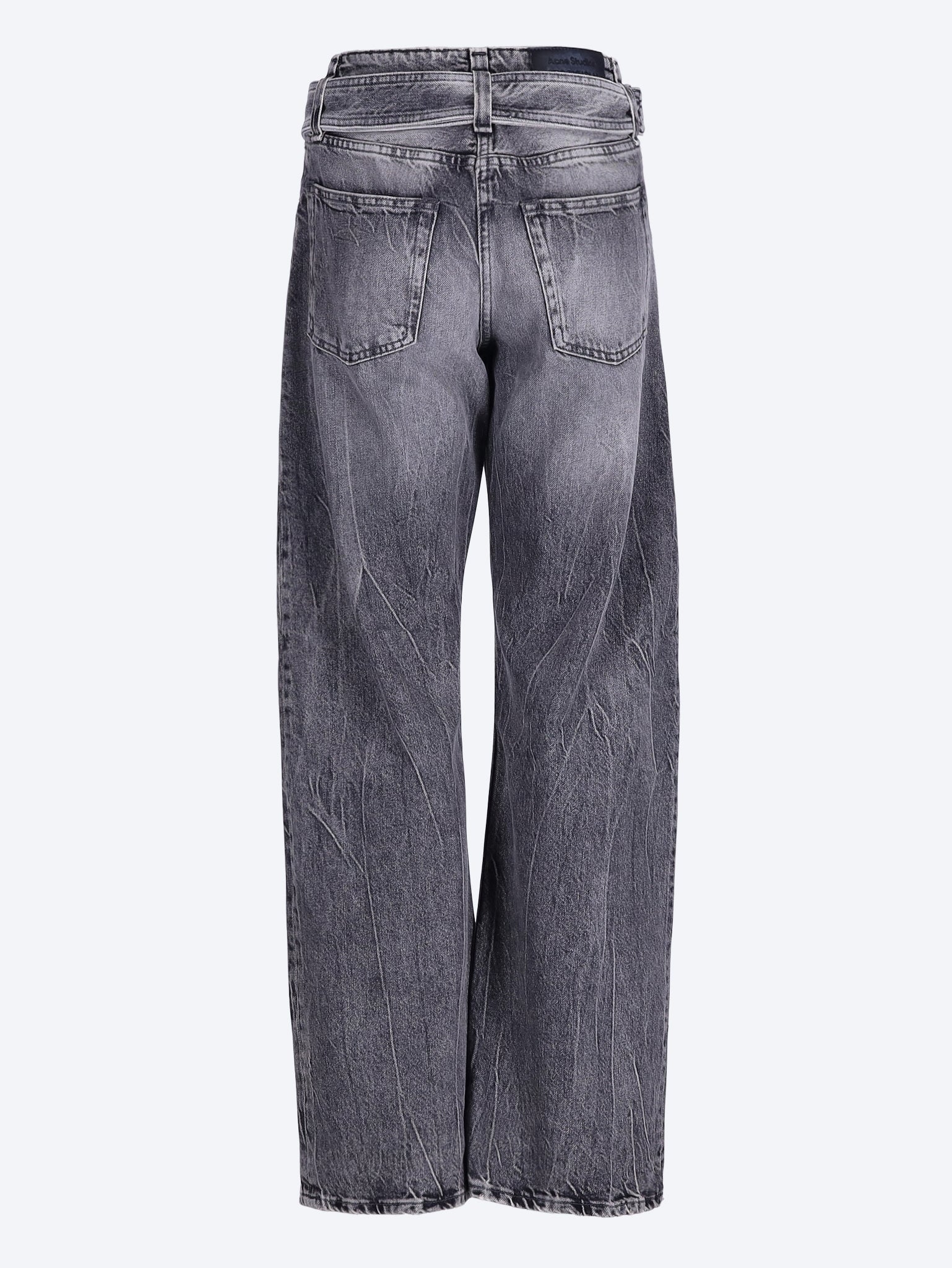 Relaxed fit belted jeans 3