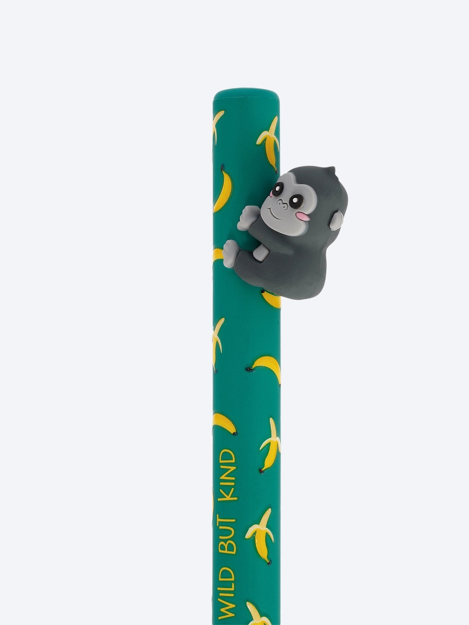 Druckkugelschreiber Gorilla „wild but kind“ – kostenlose Umarmungen – schwarze Tinte 2