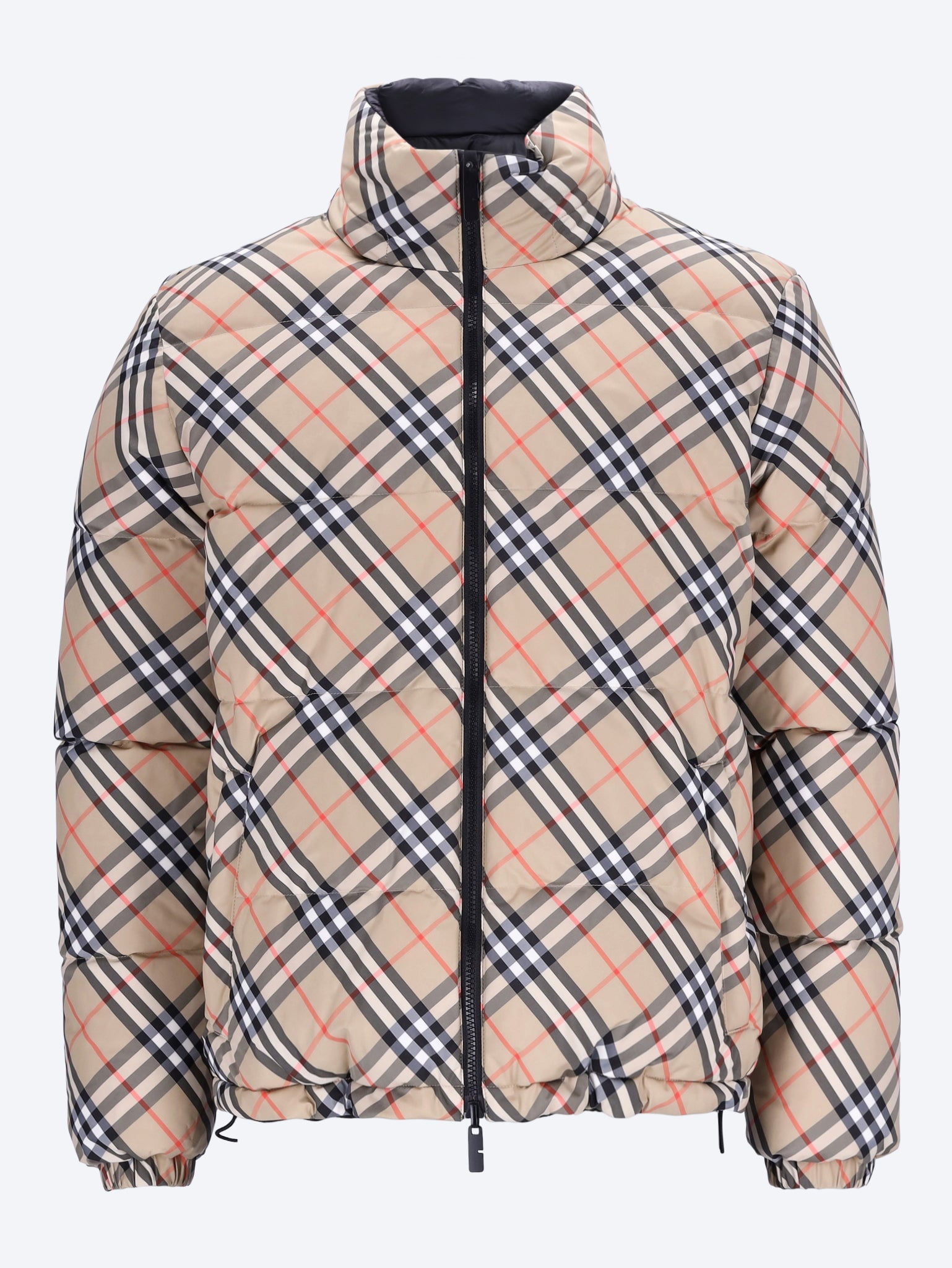 Reversible check snowdon puffer jacket 2