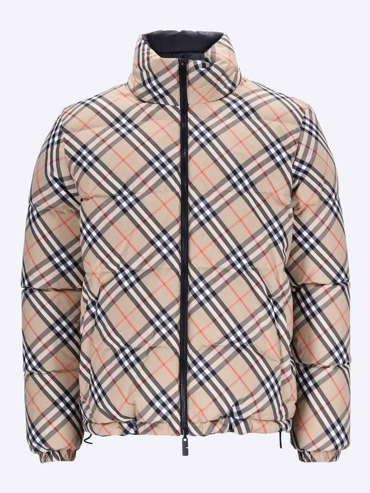 Reversible check snowdon puffer jacket 2