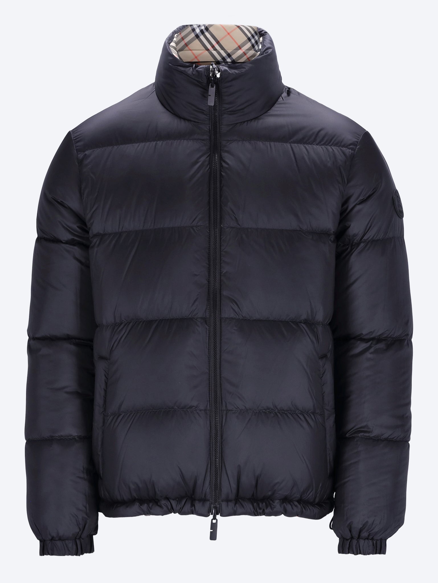 Reversible check snowdon puffer jacket 1