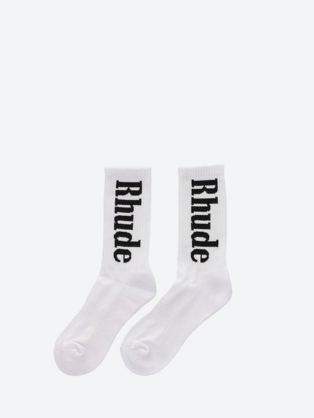 Chaussette de logo verticale de Rhude