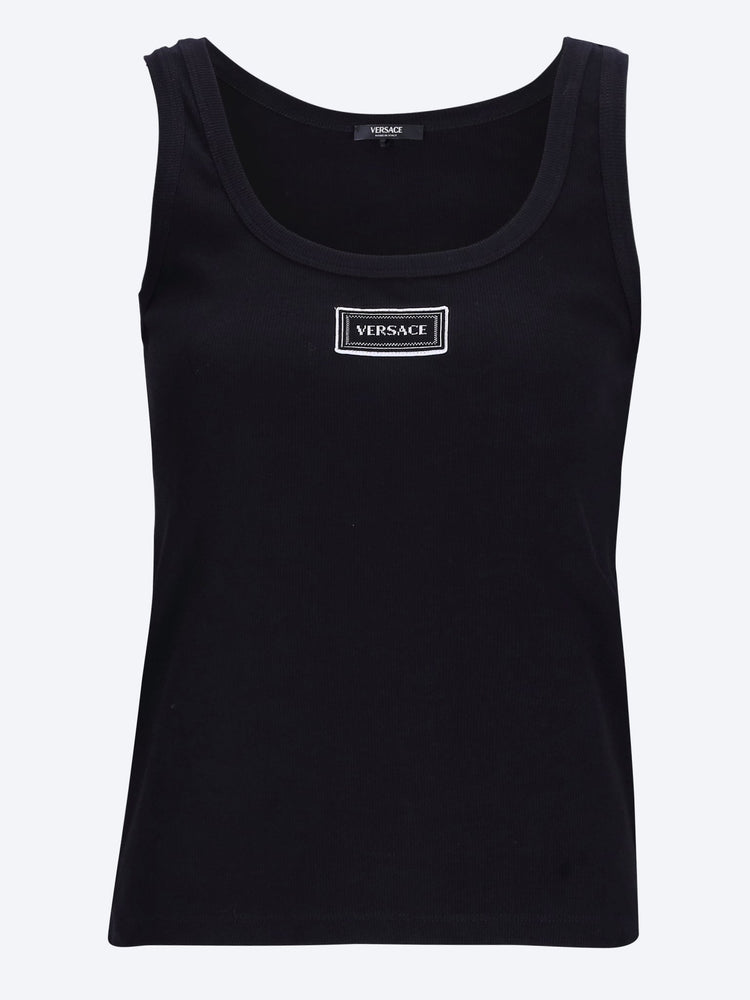 Rib stretch tank top 1