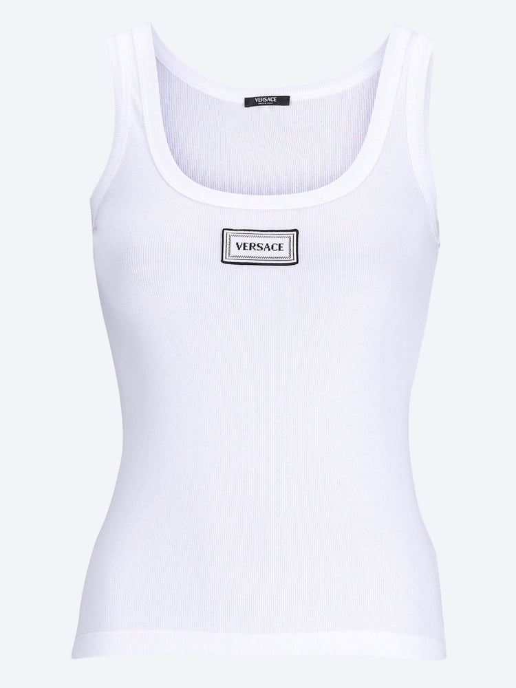 Rib stretch tank top 1