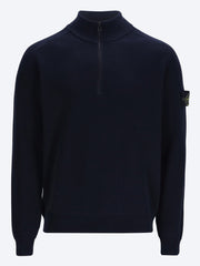 Ribbed soft organic cotton long sleeve polo ref: