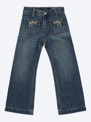 Rigid denim wide jeans ref: