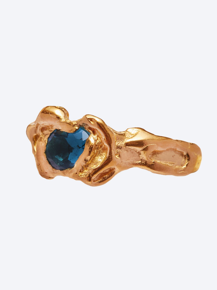 Ring ola blue gold blue topaz 2