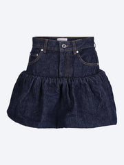 Rinse denim bubble mini skirt ref: