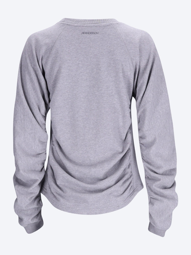 Sweatshirt mit gerafften Ärmeln 3