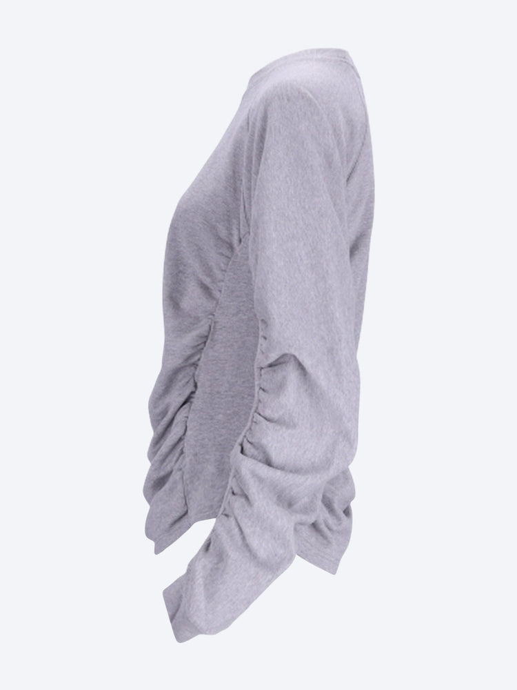Sweatshirt mit gerafften Ärmeln 2