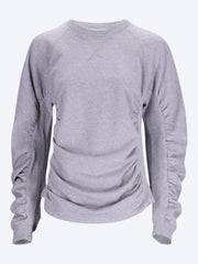 Sweatshirt mit gerafften Ärmeln ref: