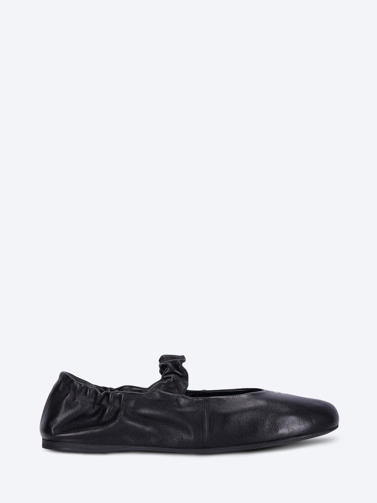 Ballerines en cuir nappa ruchés 1