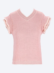 Ruffle crewneck sweater ref: