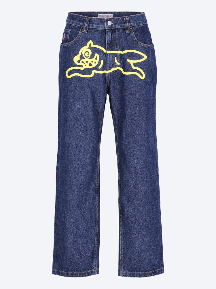 Jeans à double scoop de chien coulant 1