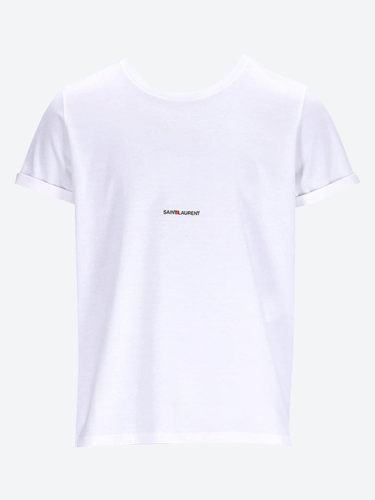 T-shirt de logo Saint Laurent 1