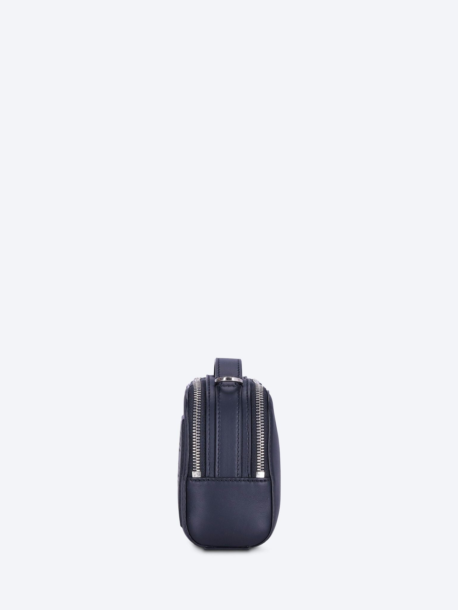 Satin leather loewe patch camera bag mini 4