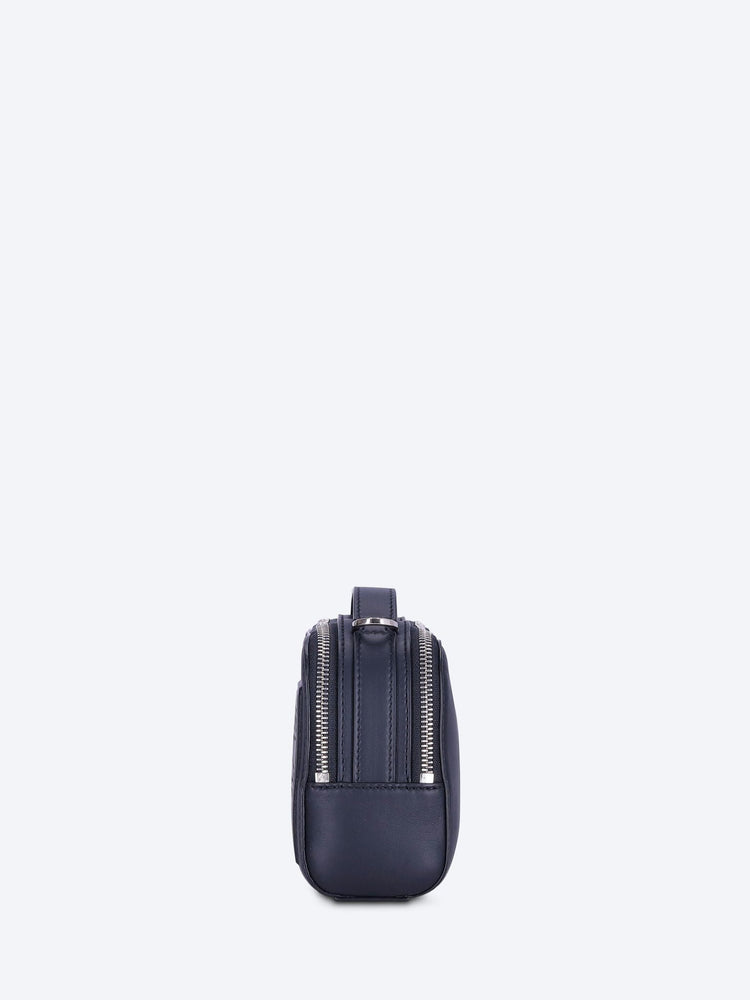 Satin leather loewe patch camera bag mini 4