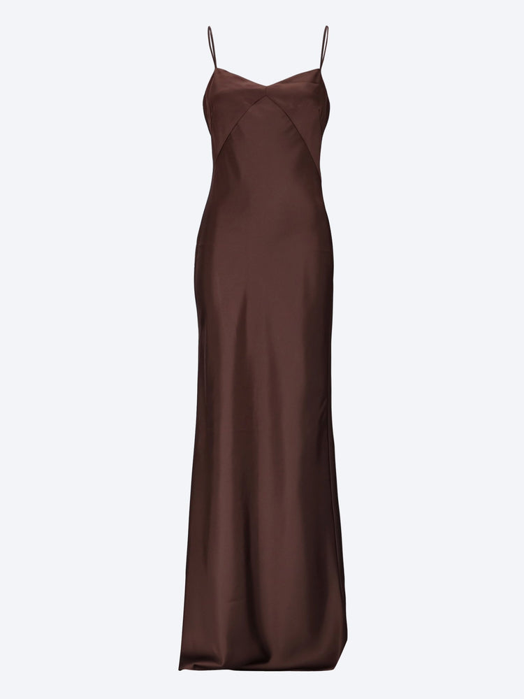 Satin maxi slip dress 1
