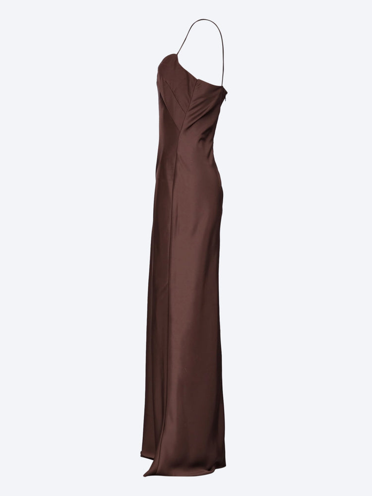 Satin maxi slip dress 2